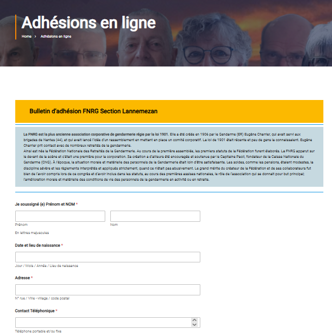 adhesion fnrg section Lannemezan